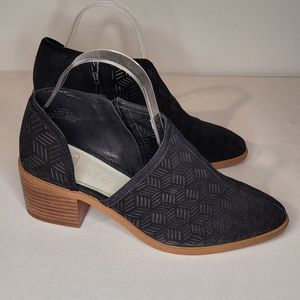 1. State Black Suede Ankle Boots womens size 8.5